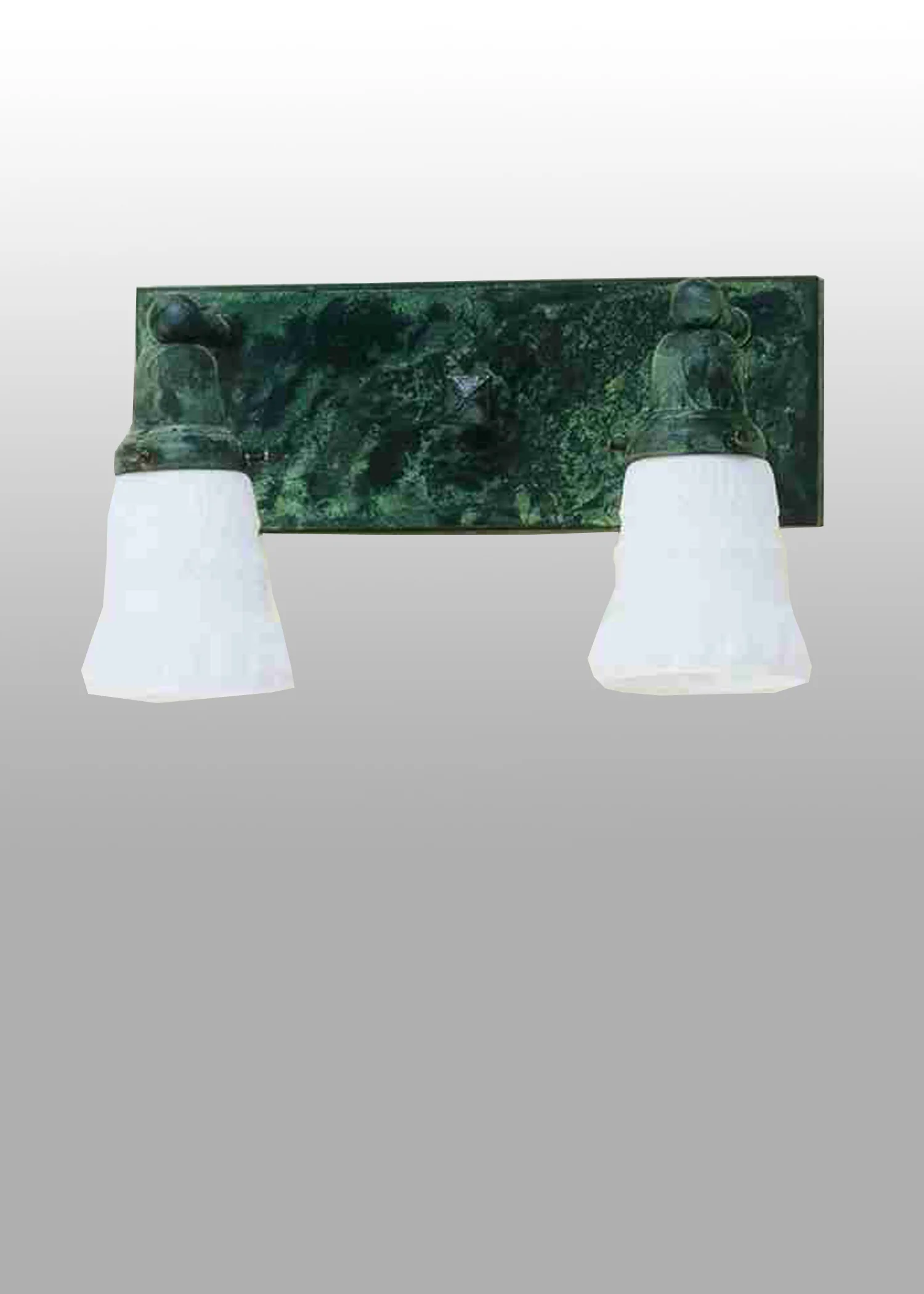 Revival Oyster Bay Two Light Wall Sconce in Verd