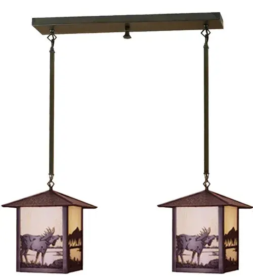 The Meyda Tiffany - Moose At Lake by Meyda Lighting