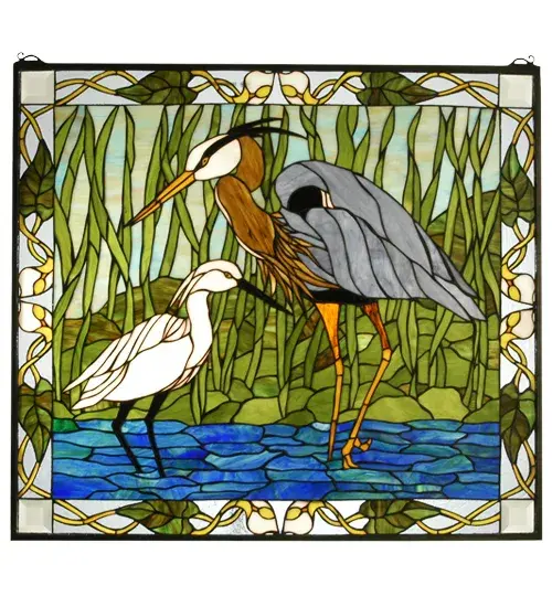 The Blue Heron & Snowy Egret by Meyda Lighting