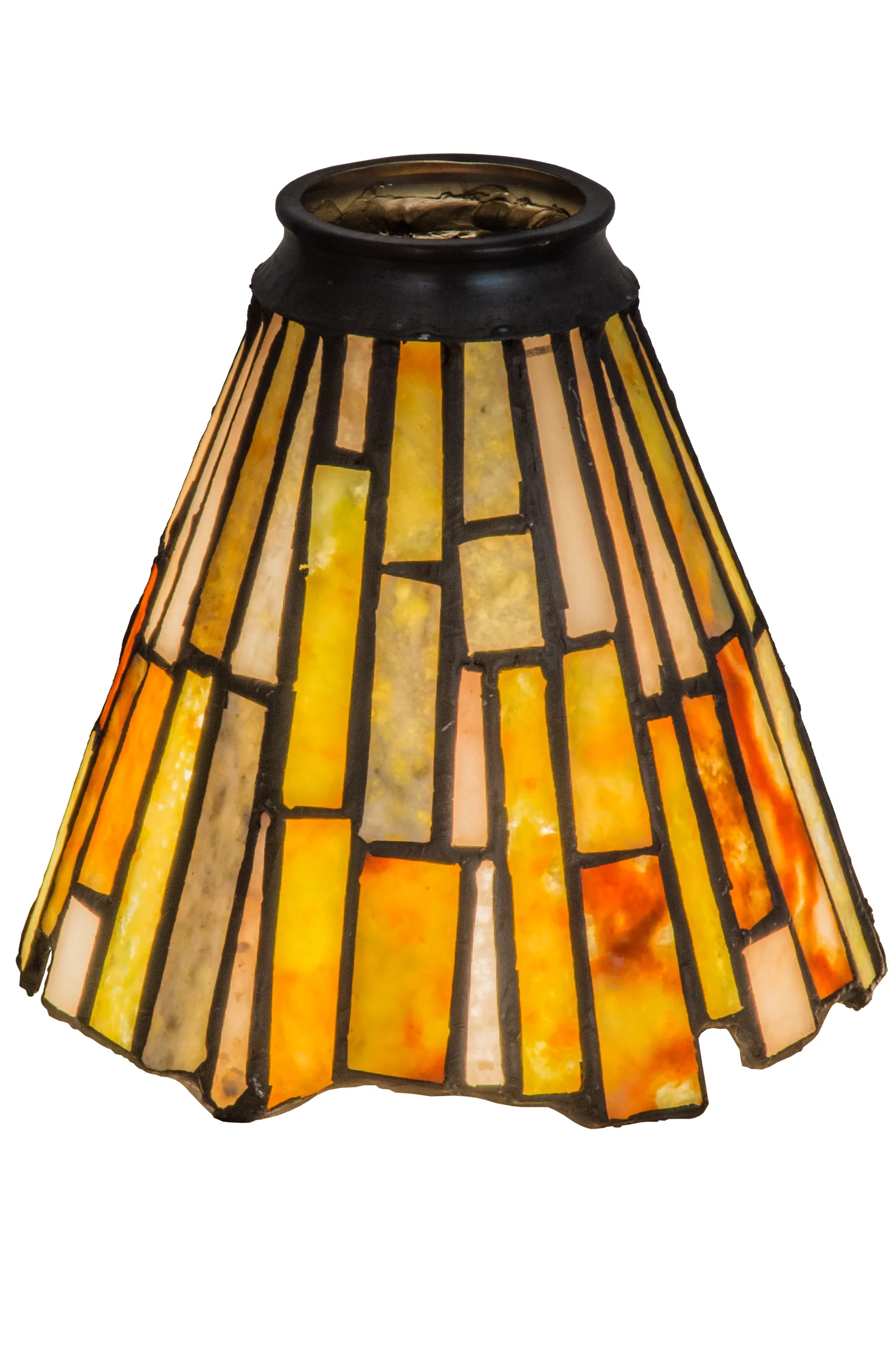 Delta Fan Light Shade in Antique
