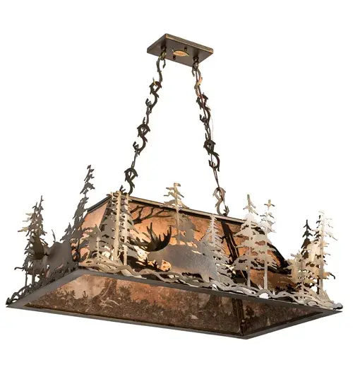 The Meyda Tiffany - Moose Through The Trees by Meyda Lighting - Image 6