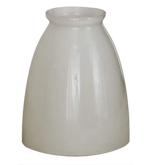 Recreating a golden era of style and charm; this lighting shade is inspired by Revival-styled homes throughout the United States. The exquisite Revival Goblet shade impresses with White Opal blown glass crafted with the exact details of old world artistry. The shades pair well with a ceiling fan to create beautiful fan lights; and can be matched with hardware to build a classic wall or ceiling fixture. The Revival Goblet Shade is included in our American-made; American-designed Revival Lighting Collection. - alternate view