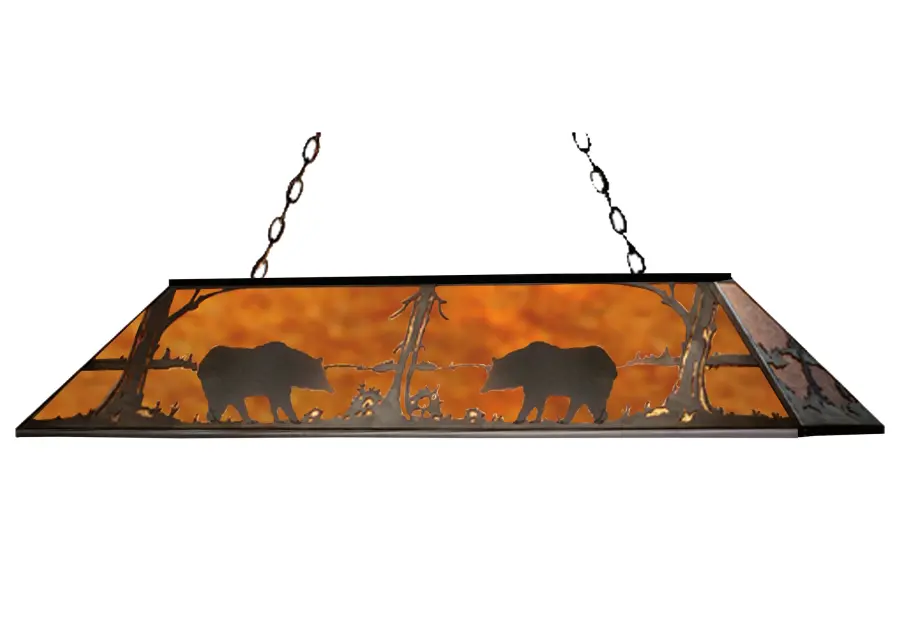 The Meyda Tiffany - Bear At Lake by Meyda Lighting