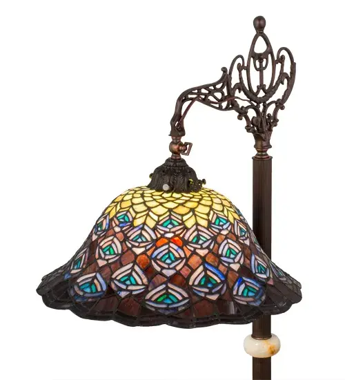 The Tiffany Peacock Feather by Meyda Lighting - Image 8