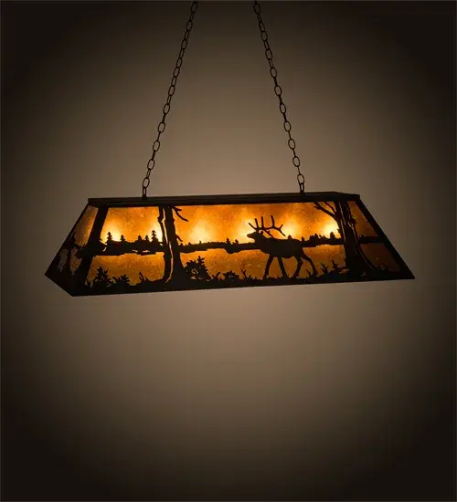 The Meyda Tiffany - Elk At Lake by Meyda Lighting - Image 1