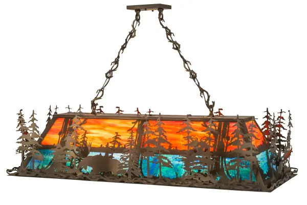 The Meyda Tiffany - Moose Through The Trees by Meyda Lighting - Image 1
