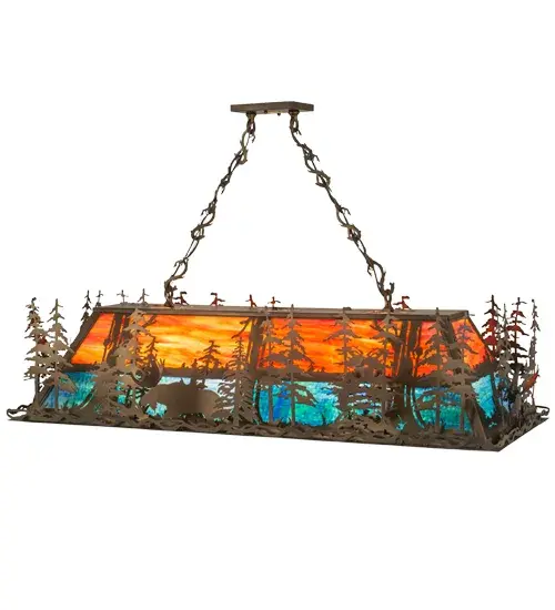 The Meyda Tiffany - Moose Through The Trees by Meyda Lighting - Image 2