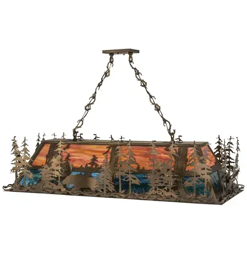 The Meyda Tiffany - Moose Through The Trees by Meyda Lighting - Image 3