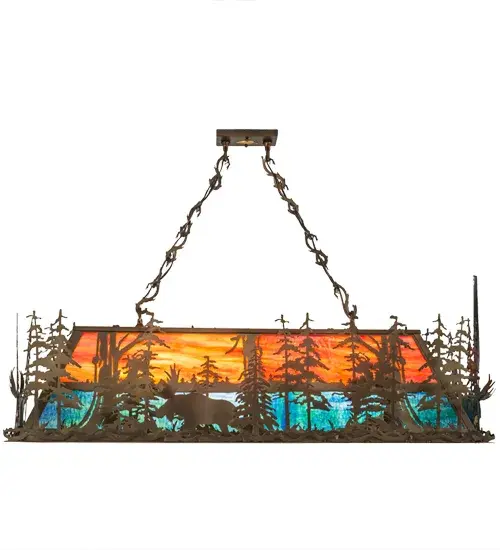 The Meyda Tiffany - Moose Through The Trees by Meyda Lighting - Image 5