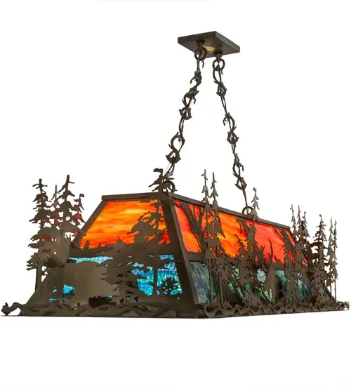 The Meyda Tiffany - Moose Through The Trees by Meyda Lighting - Image 7