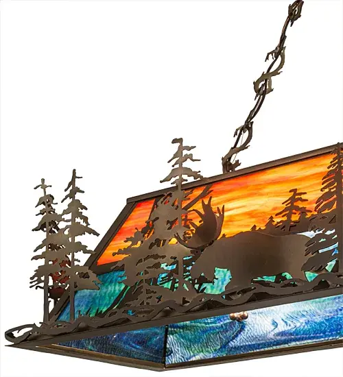 The Meyda Tiffany - Moose Through The Trees by Meyda Lighting - Image 9