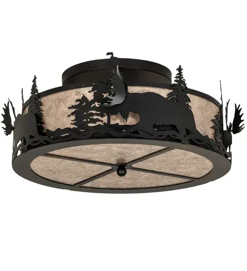 The Meyda Tiffany - Moose At Dusk by Meyda Lighting - Image 3