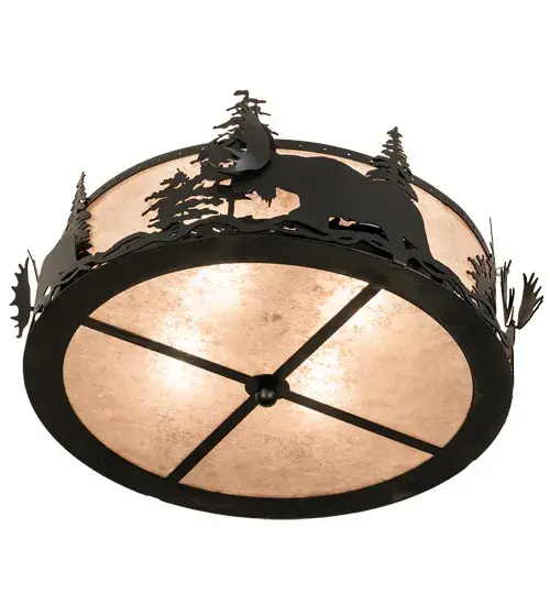 The Meyda Tiffany - Moose At Dusk by Meyda Lighting - Image 6