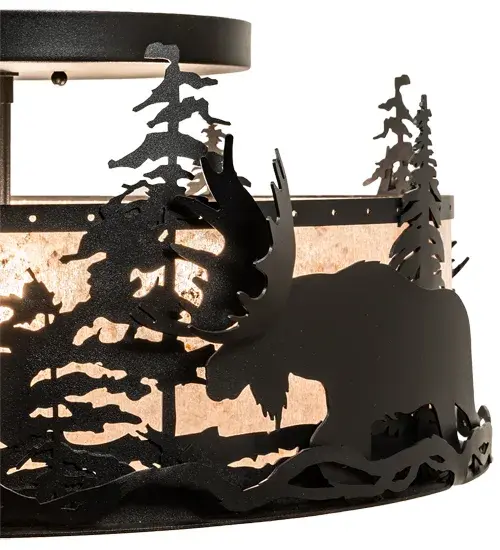 The Meyda Tiffany - Moose At Dusk by Meyda Lighting - Image 8