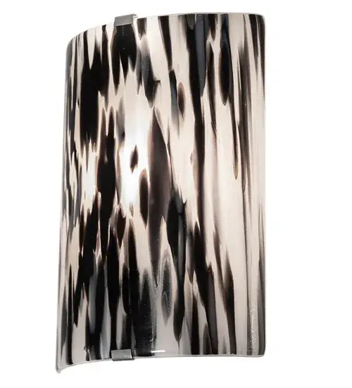 The material is Steel and Glass. The finish is Nickel. The glass is Murano and White Opal Fusion. - alternate view