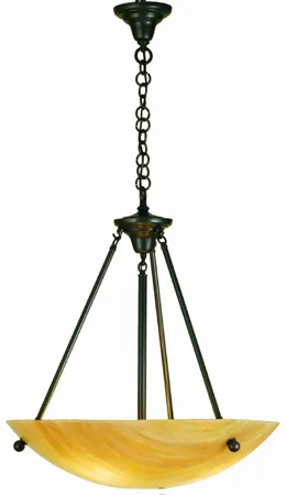 Metro Three Light Pendant in Bronze