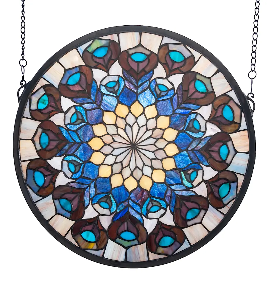 The Tiffany Peacock Feather by Meyda Lighting - Image 1