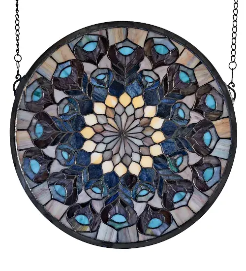 The Tiffany Peacock Feather by Meyda Lighting - Image 3