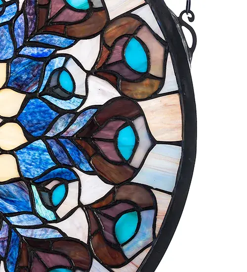 The Tiffany Peacock Feather by Meyda Lighting - Image 6