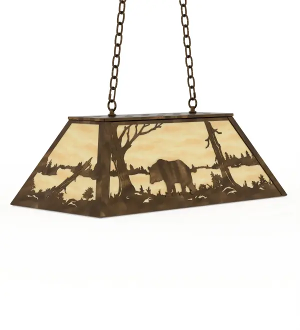 The Meyda Tiffany - Bear At Lake by Meyda Lighting