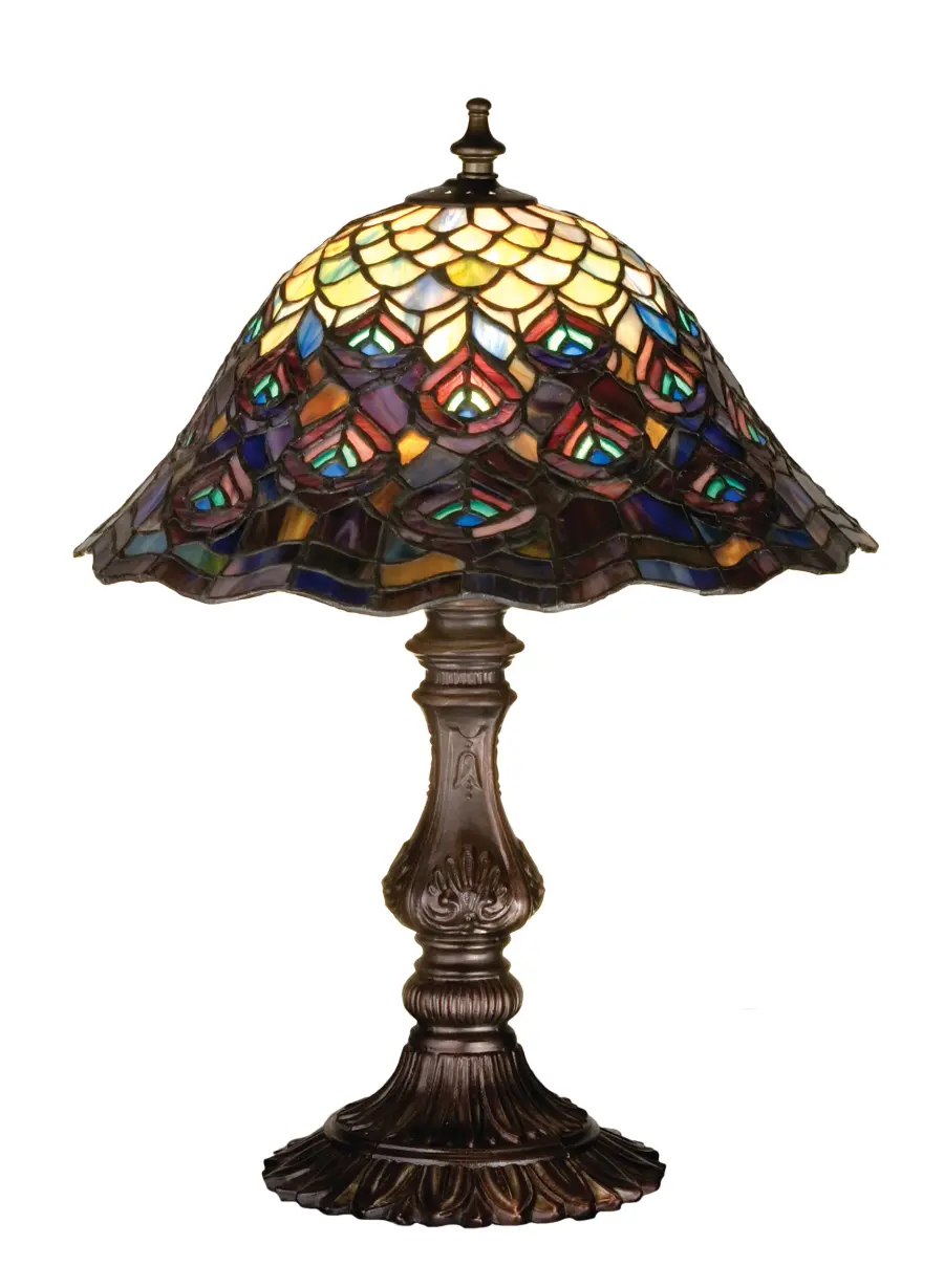 The Tiffany Peacock Feather by Meyda Lighting