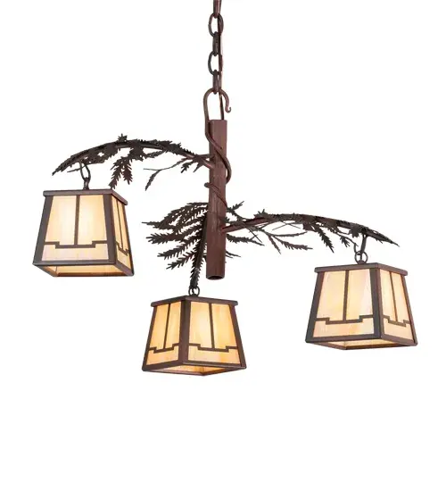 The material is Steel and Glass. The finish is Wrought Iron over spray on Rust. The glass is Beige Iridescent. - alternate view