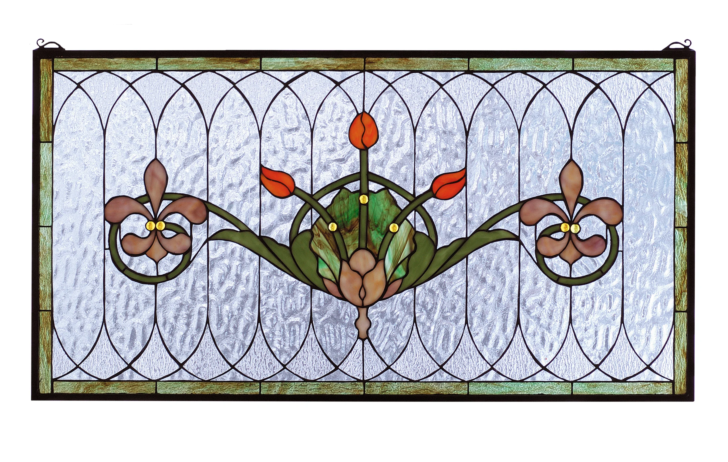 Tulip & Fleurs Window in Antique