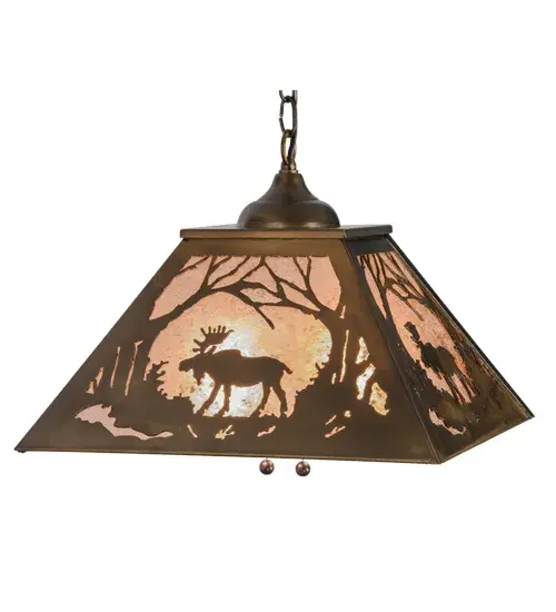 The Meyda Tiffany - Moose At Dawn by Meyda Lighting - Image 2