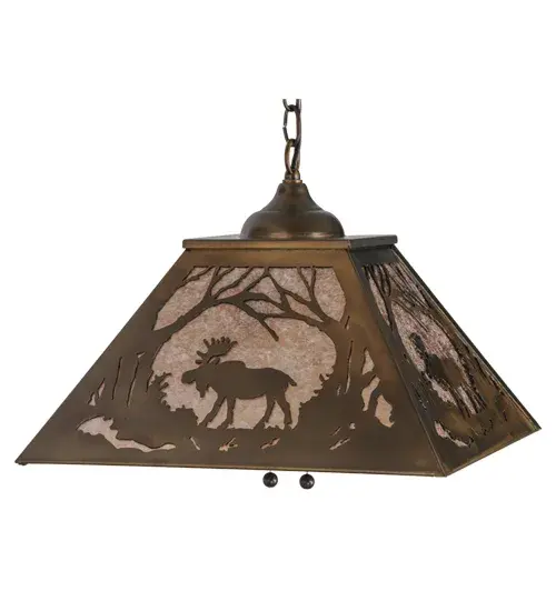The Meyda Tiffany - Moose At Dawn by Meyda Lighting - Image 3