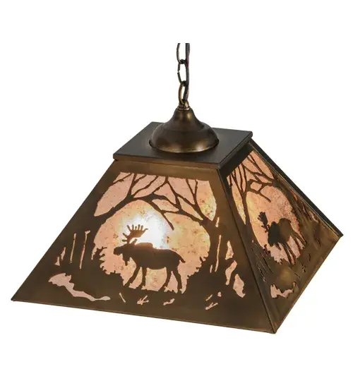 The Meyda Tiffany - Moose At Dawn by Meyda Lighting - Image 4