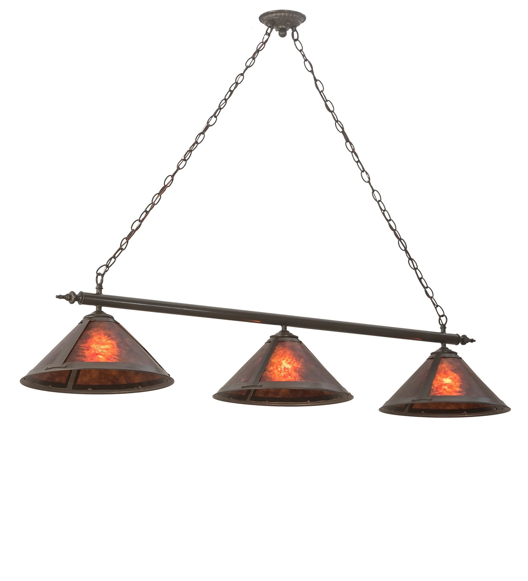 Sutter Three Light Island Pendant in Timeless Bronze Mahogany Bronze