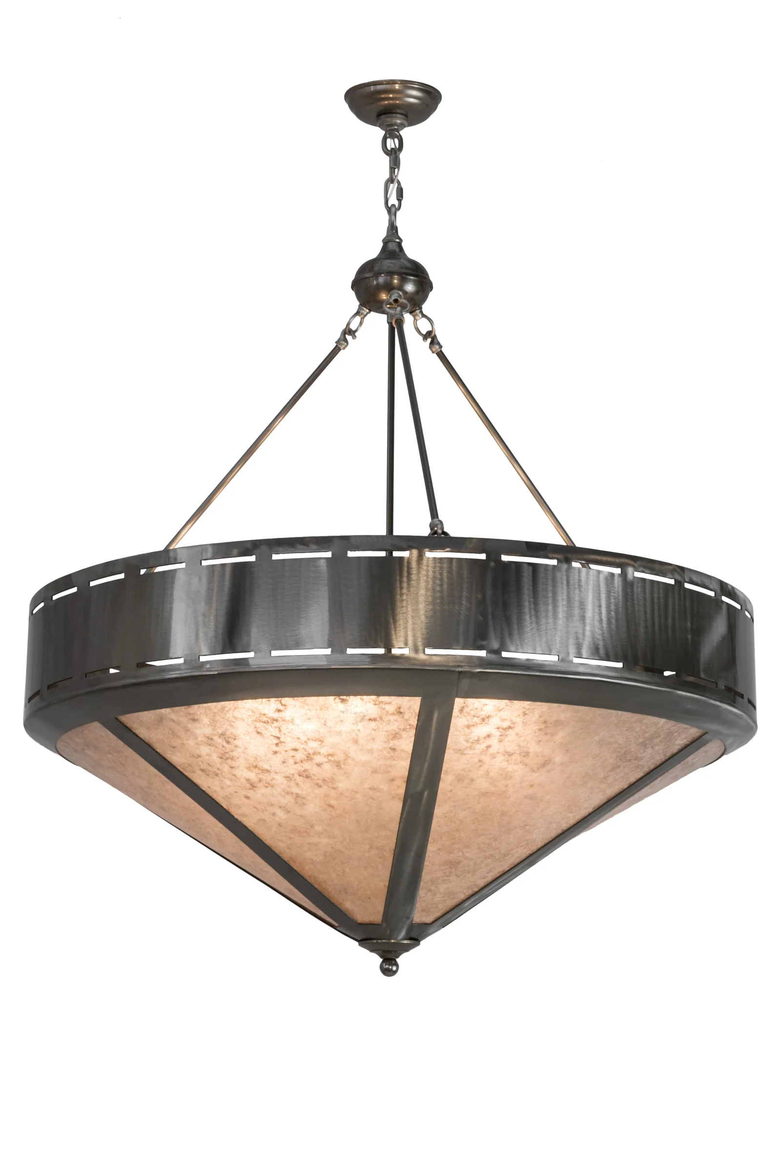 Craftsman Six Light Inverted Pendant in Steel