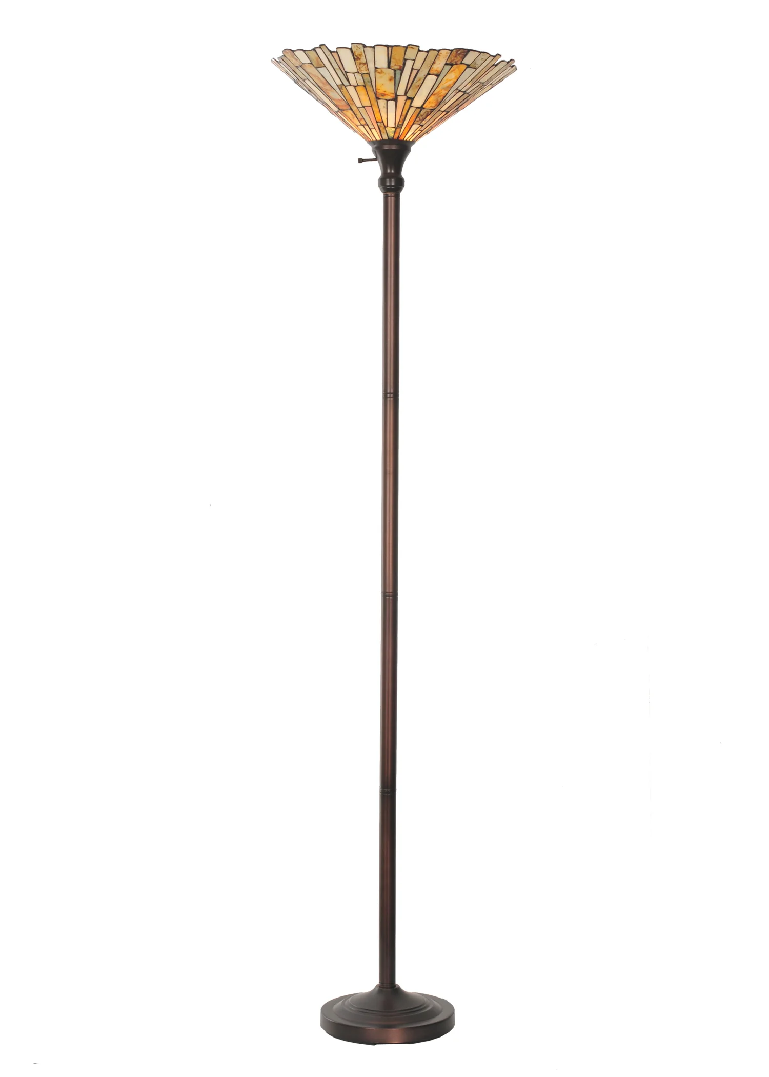 70"H Delta Jadestone Torchiere