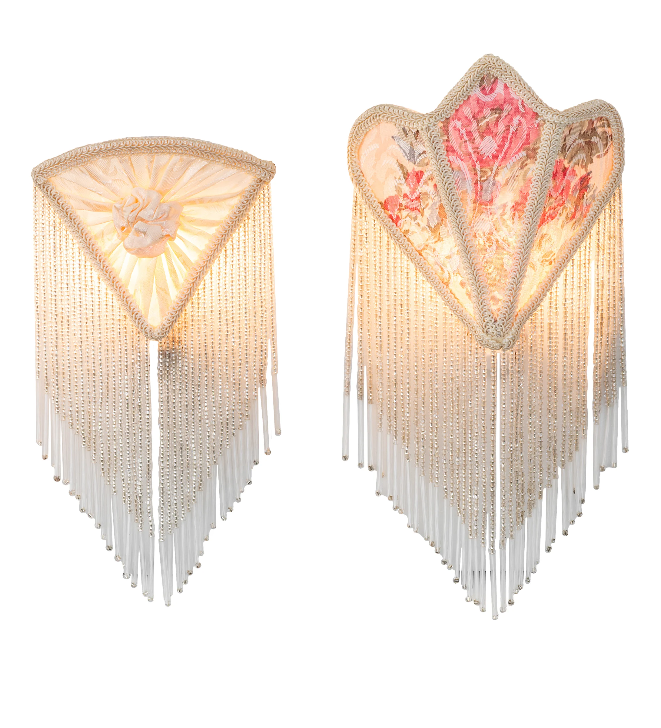 Fabric & Fringe Night Light in White