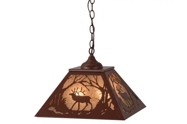 The Meyda Tiffany - Elk At Dawn by Meyda Lighting - Image 1