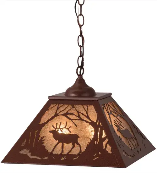 The Meyda Tiffany - Elk At Dawn by Meyda Lighting - Image 2