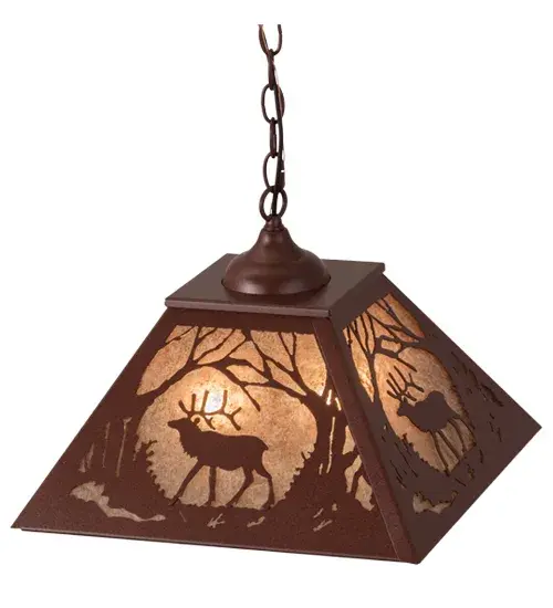 The Meyda Tiffany - Elk At Dawn by Meyda Lighting - Image 4