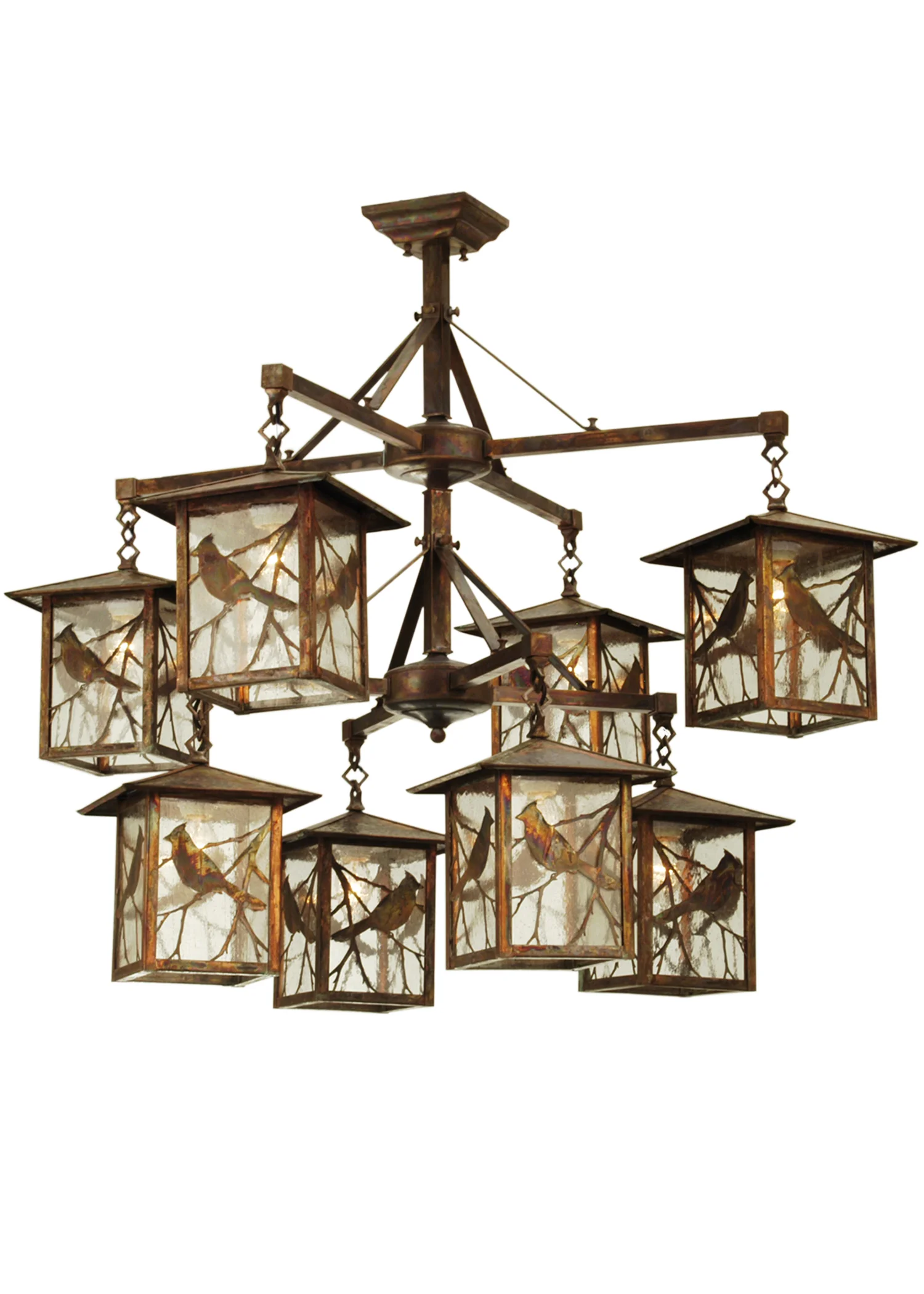 Seneca Eight Light Chandelier in Vintage Copper Vintage Copper