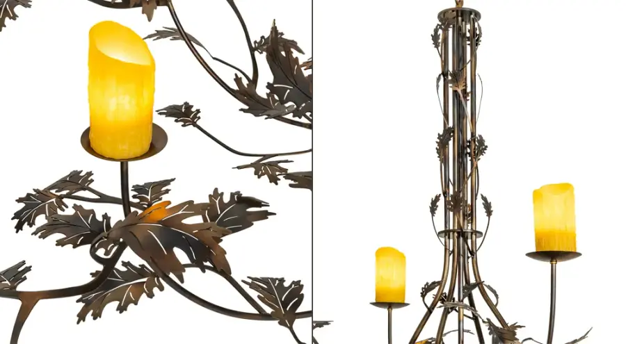 The Meyda Tiffany - Greenbriar Oak by Meyda Lighting - Image 9