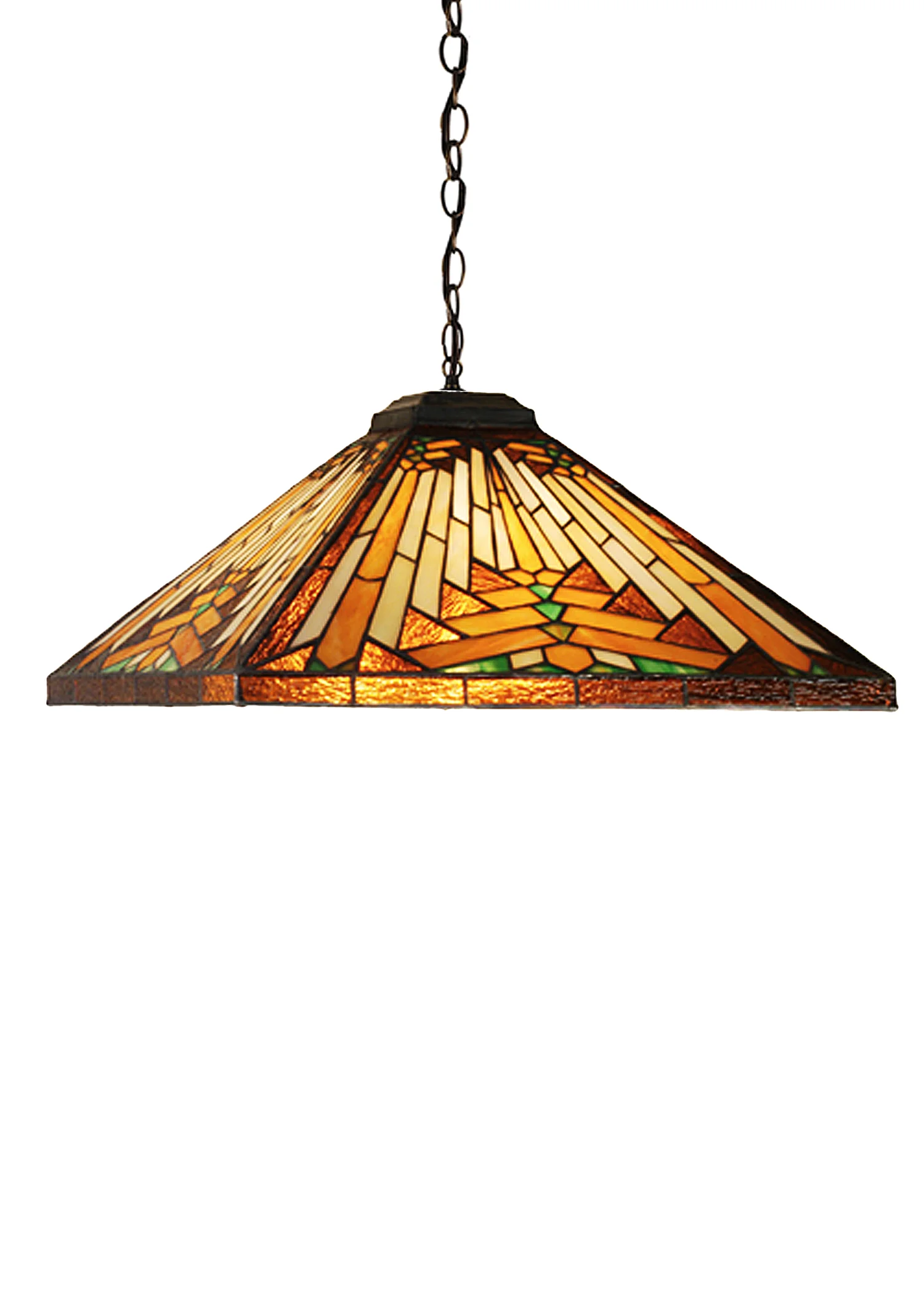 Nuevo Mission One Light Pendant in Mahogany Bronze