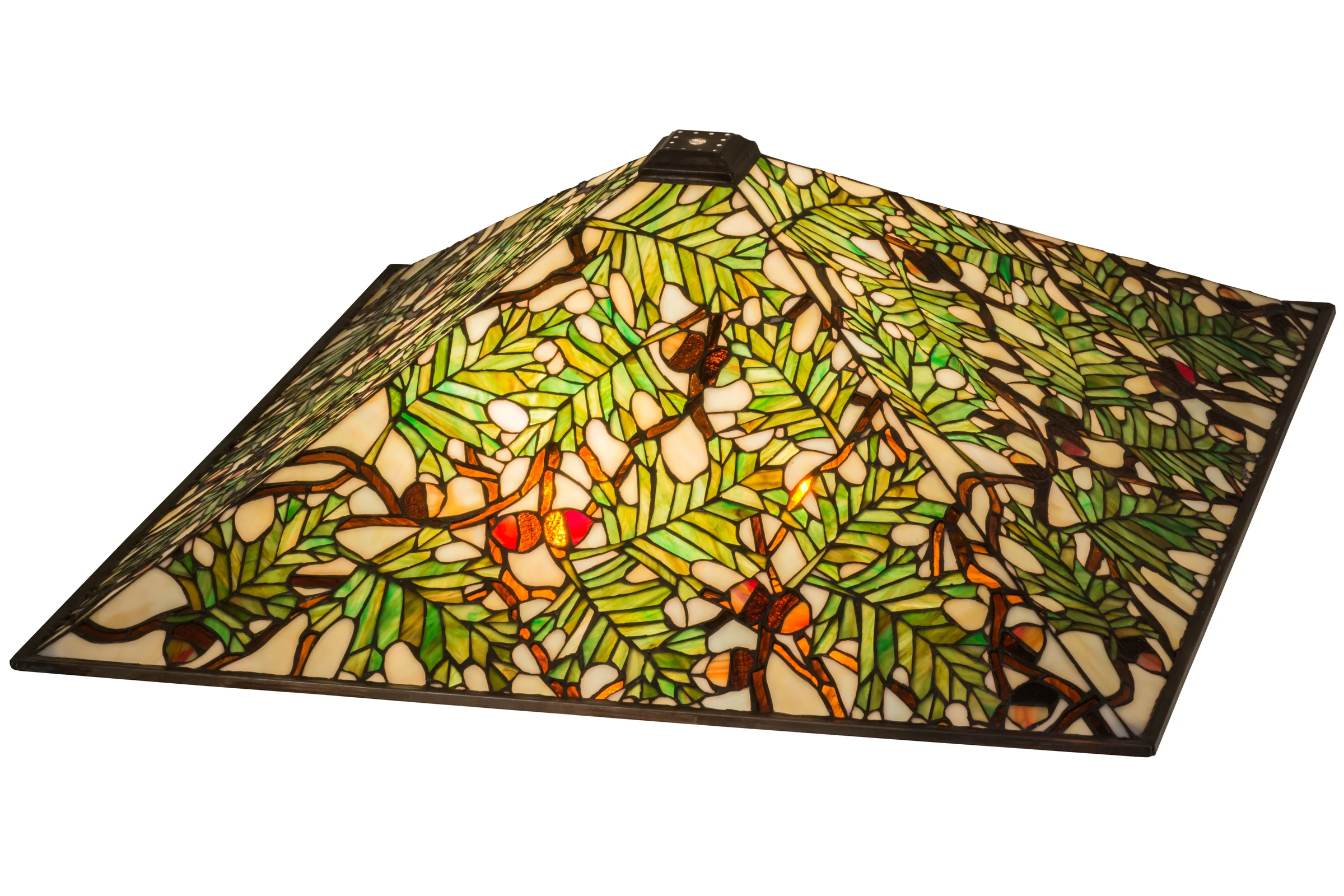 Acorn & Oak Leaf Shade in Tarnished Copper