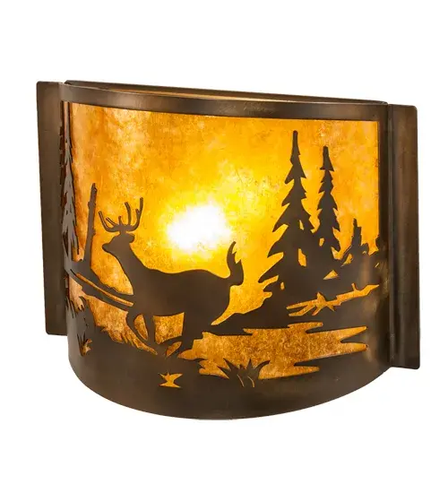 The Meyda Tiffany - Deer At Lake by Meyda Lighting - Image 4