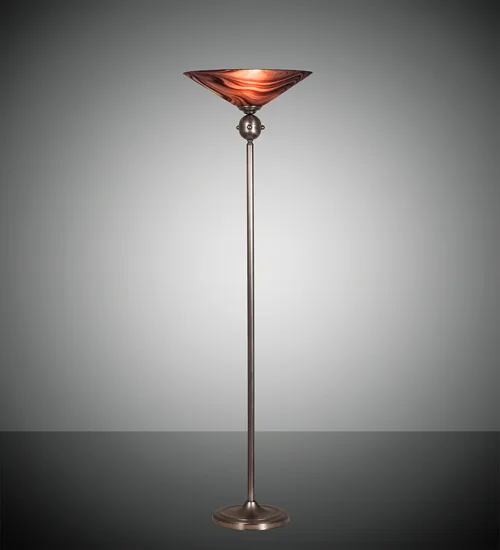 69" High Deco Ball Chambord Swirl Torchiere