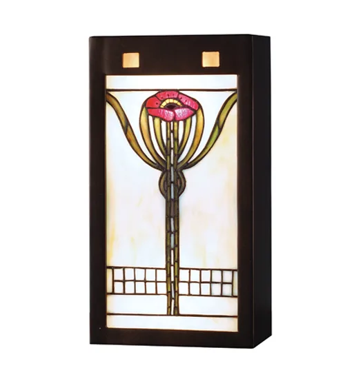 Parker Poppy Wall Sconce in Mahogany Bronze