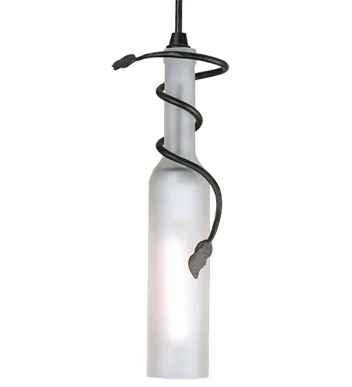 Tuscan Vineyard One Light Mini Pendant in Textured Black