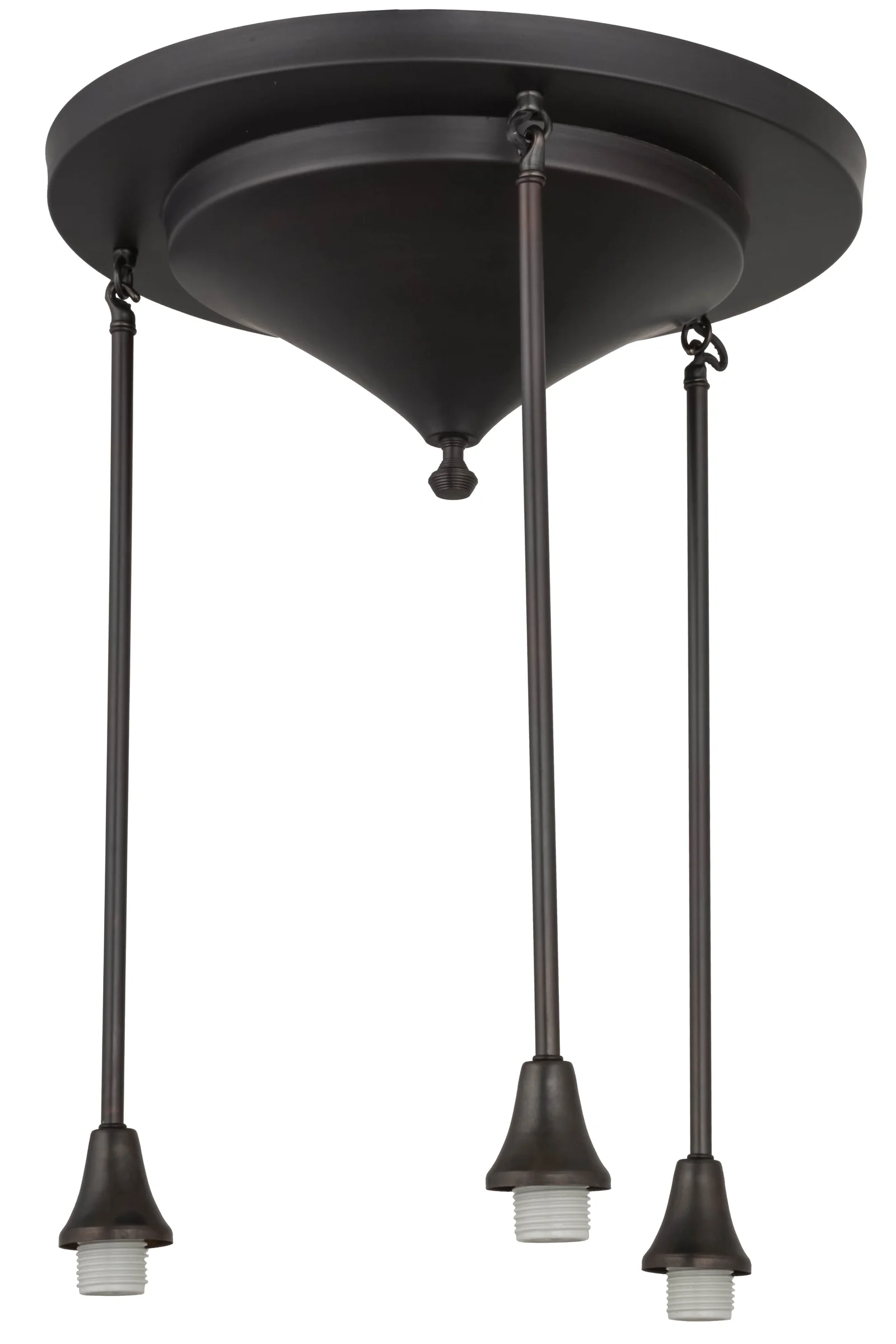 Revival Three Light Pendant Hardware in Craftsman Brown