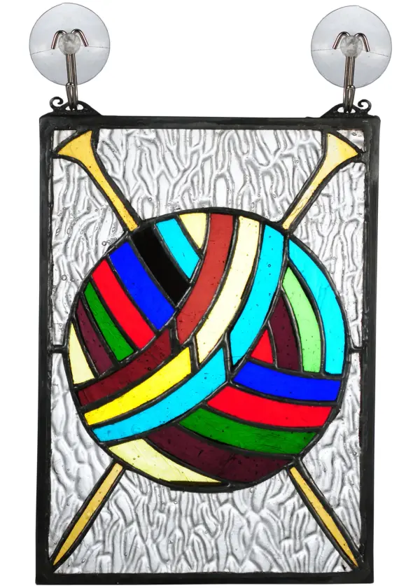 Every Meyda Tiffany item is a unique handcrafted work of art. Natural variations in the wide array of materials that we use to create each Meyda product make every item a masterpiece of its own. Photographs are a general representation of the product. Colors and designs will vary. Collection: Ball Of Yarn Finish: Antique Glass: Ruby,Sunflower,Green,Blue,Violet,Seeded Glass Or Acrylic Width: 6.25" Height: 8.90" Length: 6.25" Weight: 1.00 lb Material: Metal Or Polyresin Country of Origin: CHINA Safety Listing: Dry Safety Rating: Dry
