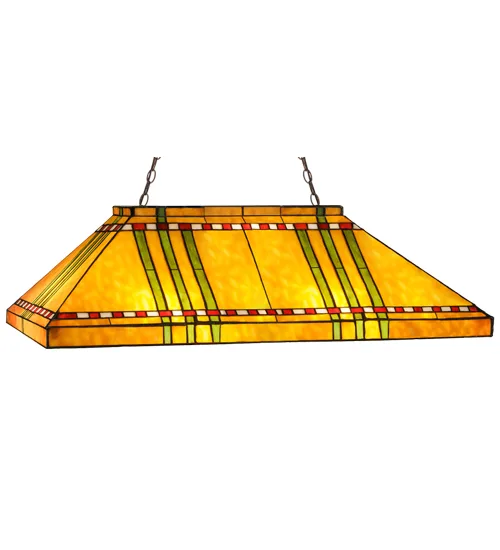 Prairie Corn Six Light Oblong Pendant in Mahogany Bronze