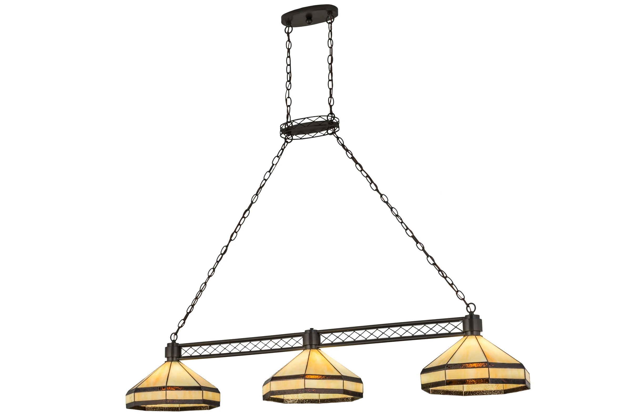 62" Wide Topridge 3 LT Island Pendant