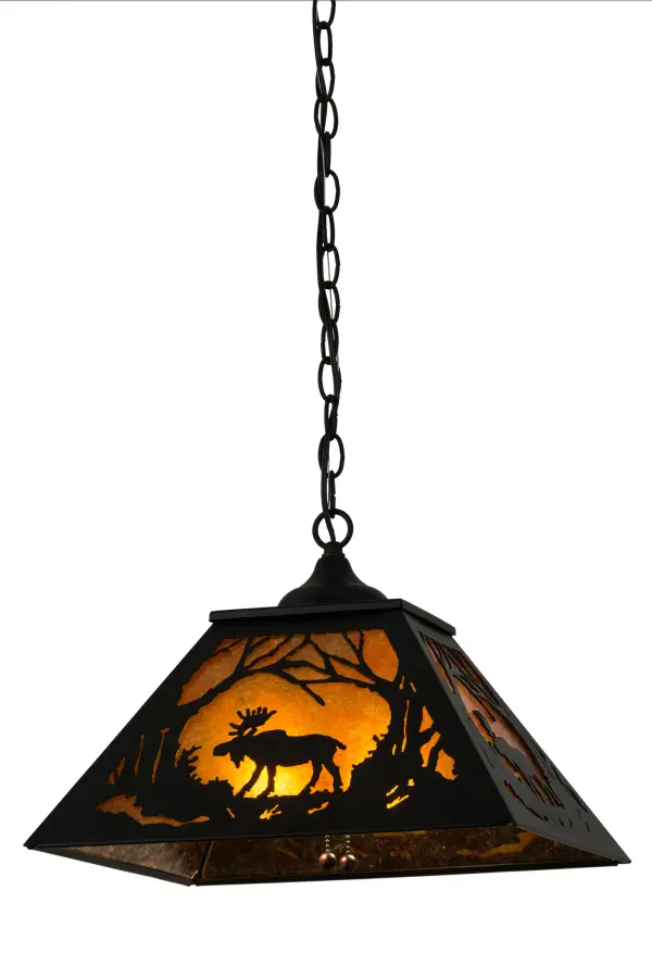 The Meyda Tiffany - Moose At Dawn by Meyda Lighting - Image 1